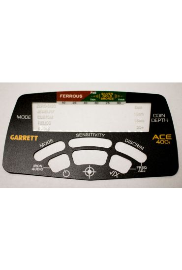 Front panel label for Garrett Ace400i