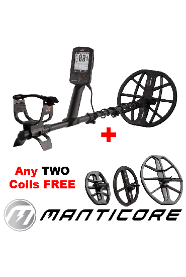 Minelab Manticore with TWO Free Coils