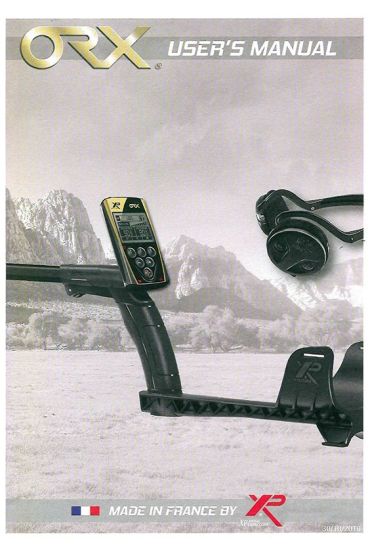 Instruction Manual for XP ORX Metal Detector
