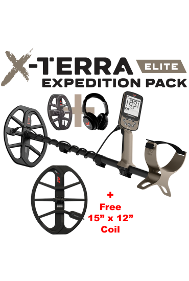 Minelab X-Terra Elite Expedition Pack + 15" x 12" Coil