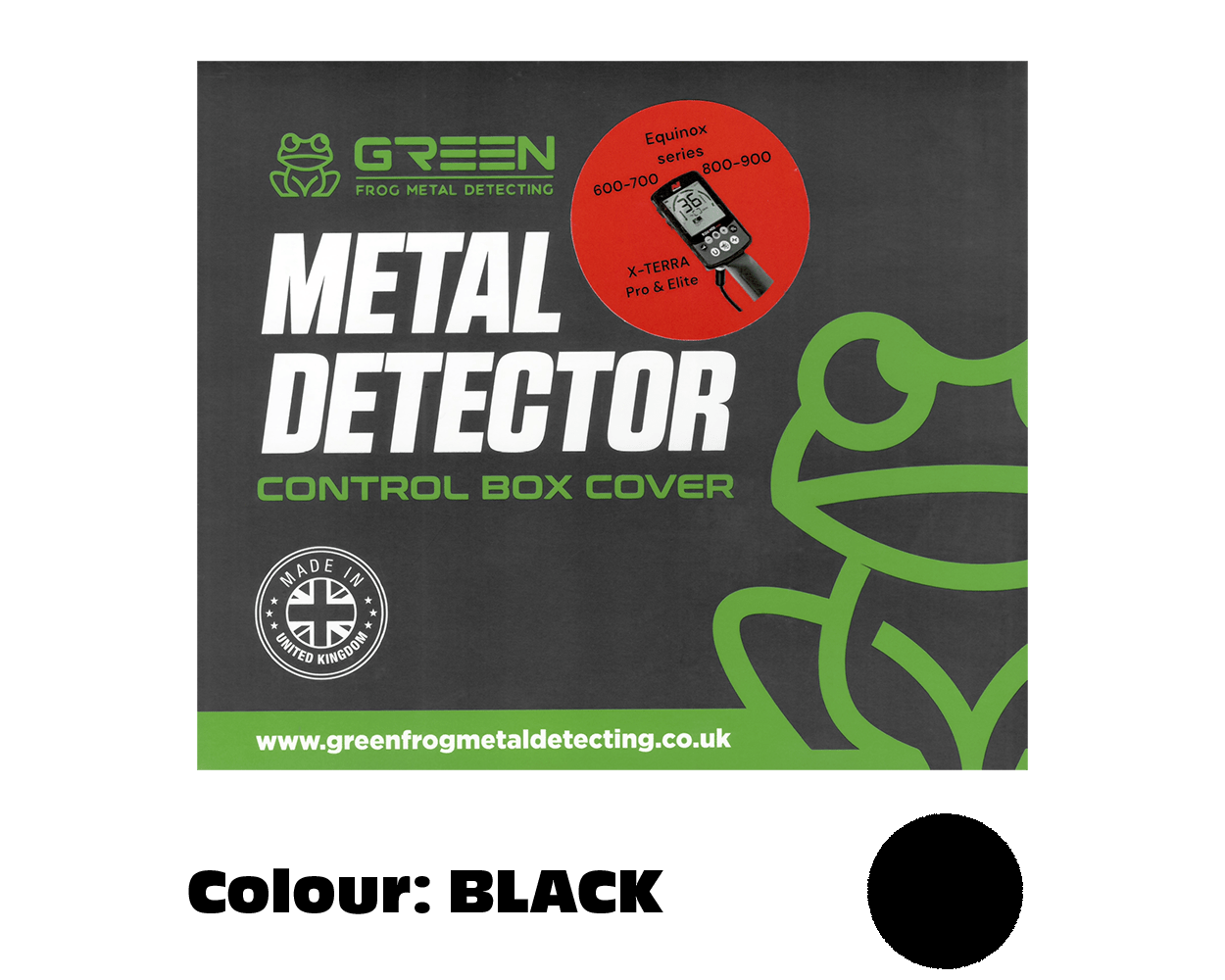 Green Frog Control Box Cover for Equinox & X-Terra - BLACK