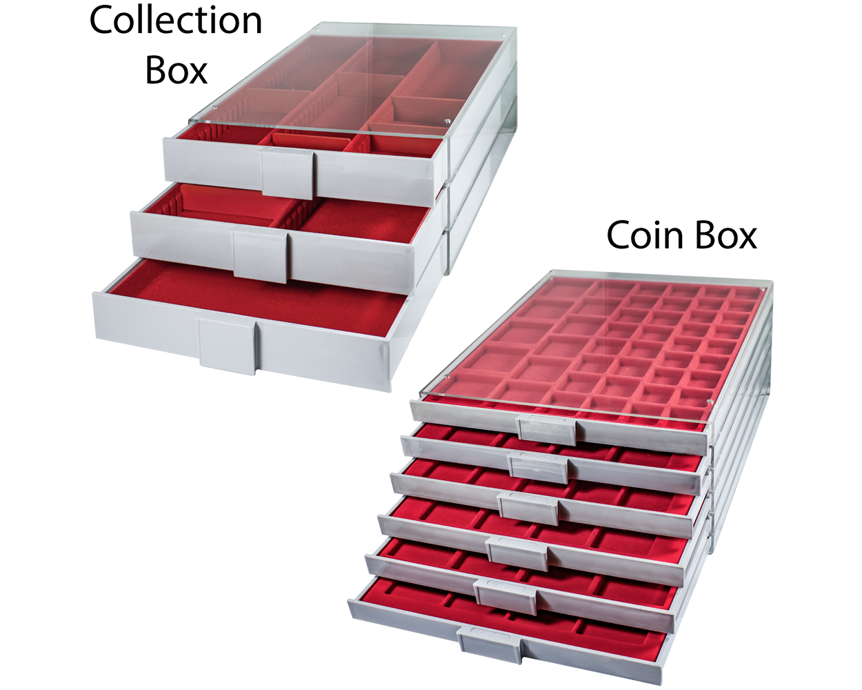 Lindner Collection Box and Coin Box - 20mm and 40mm Lindner Collection Box and Coin Box - 20mm and 40mm