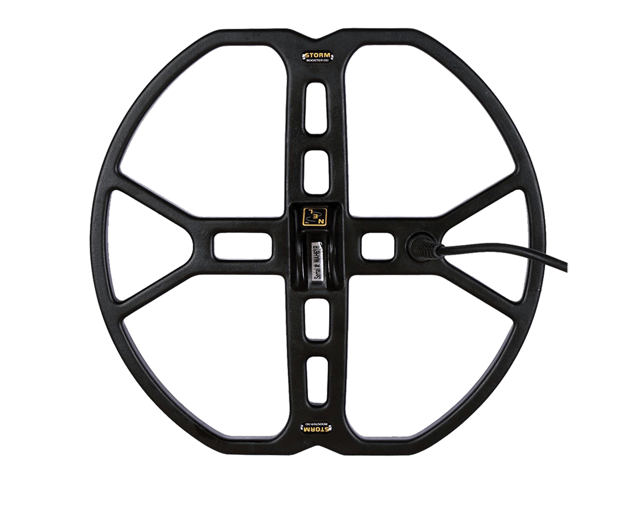 Nel Storm Coil 13" x 14" for Garrett AT Gold metal detector. Nel Storm Coil 13" x 14" for Garrett AT Gold metal detector.